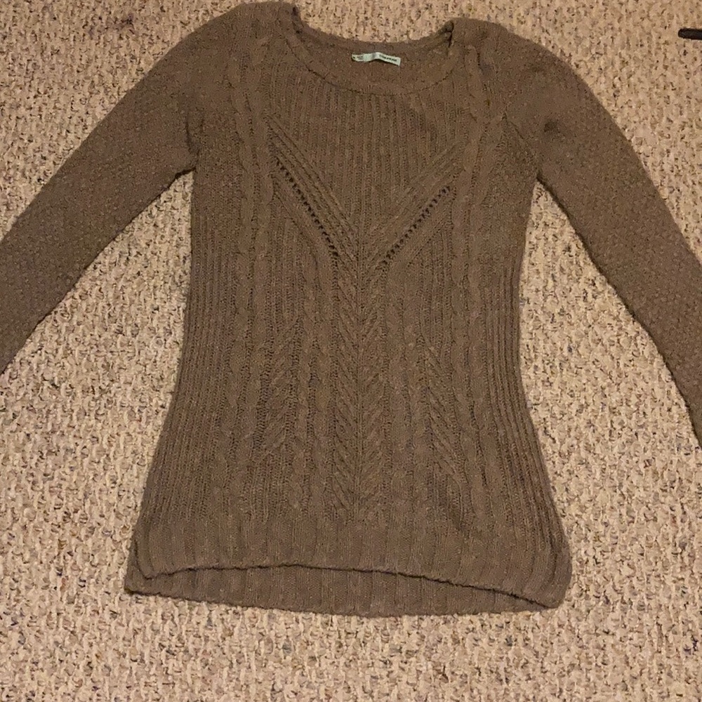 Winter light brown sweater